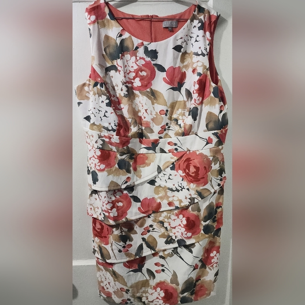 Laura Plus Chic Floral Sleeveless Midi Dress size:24